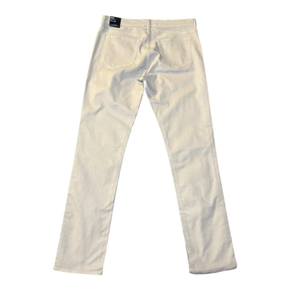 J Crew Stone Slim-fit garment-dyed five-pocket pant Mens 34 x 34‎ NWT
